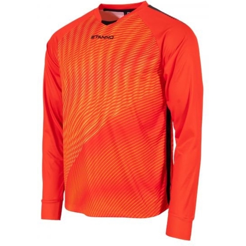 Stanno 415004 Vortex Keeper Shirt Long Sleeve - Orange-Black - XL