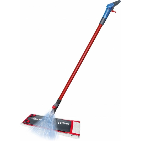 Vileda 1.2 Spray Systeem Dweil Rood/Zwart