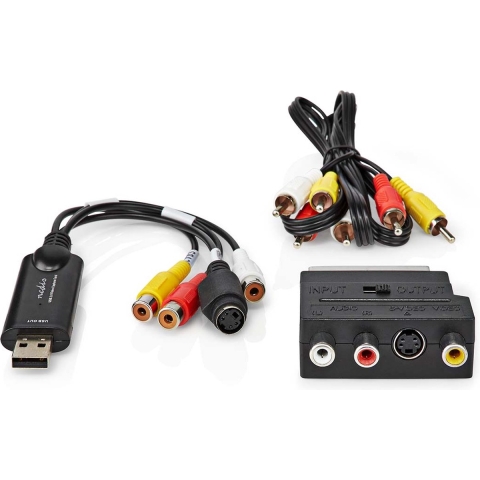 Nedis VGRRU101BK Videograbber Usb 2.0 480p A/v-kabel / Scart