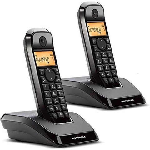 Motorola S1202 Duo Zwart/zwart Huistelefoon