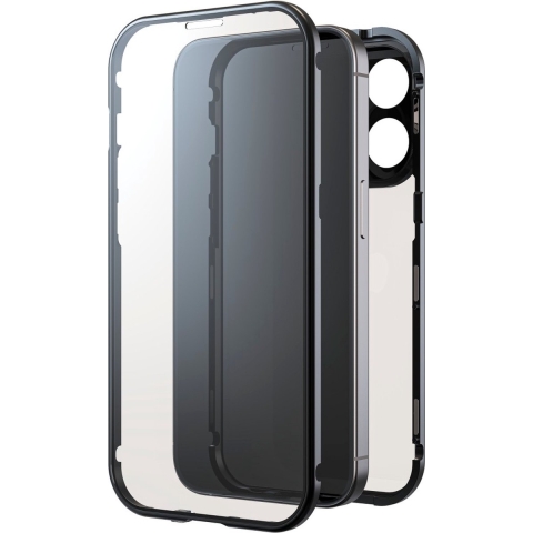 Black Rock 360 Glas Cover Voor Apple IPhone 15 Pro Zwart
