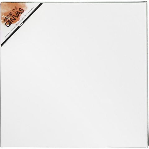 Schildersdoek - 4x stuks - 50 x 50 cm - vierkant - canvas - hobby verven/schilderen -