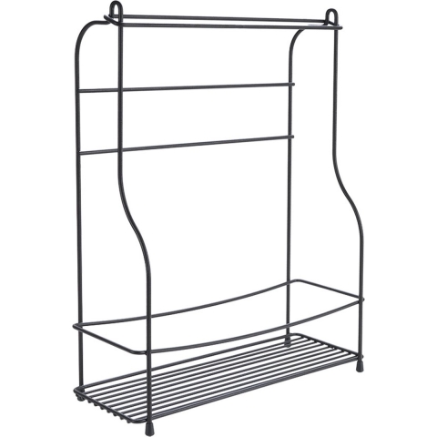 Metaltex Keukenrek 33x42x12 cm Zwart/Metaal