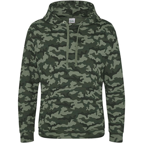 Just Cool JH014 Camo Hoodie - Green Camo - XXL
