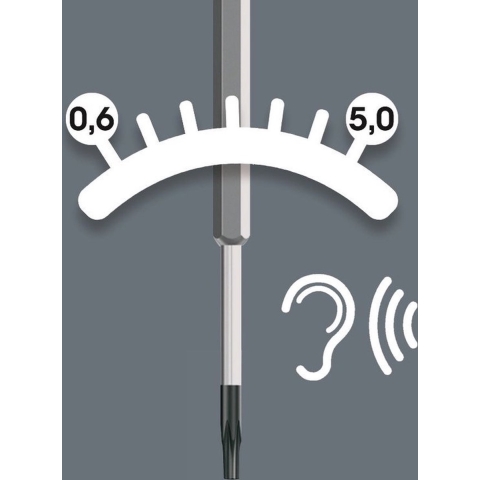 Wera 300 Hex Draaimoment-indicator, Hex-Plus, 2.0 mm, 1.4 Nm - 1 stuk(s) - 05027910001