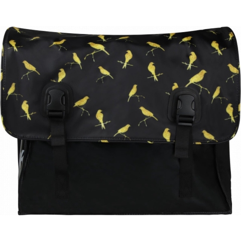 Dubbele fietstas Classic Gold Birds 46L