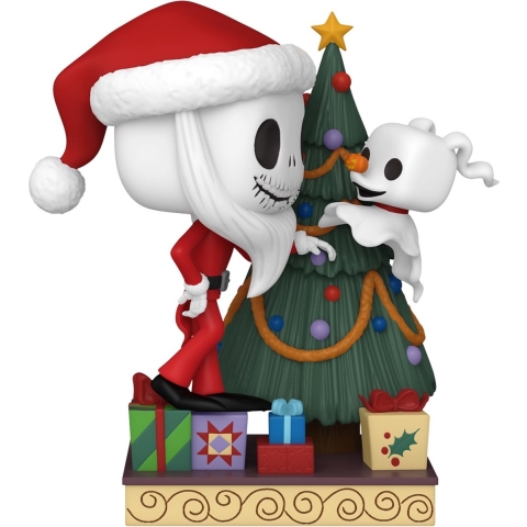 The Nightmare Before Christmas 30th Anniversary Funko Pop Deluxe Vinyl: Jack and Zero With Tree