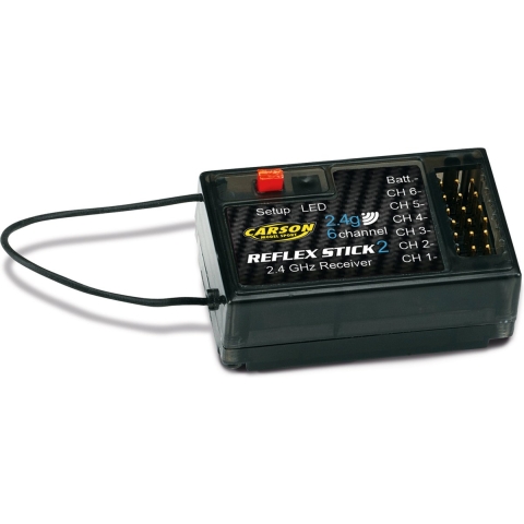 Carson Modellsport Reflex Stick 2 6-kanaals ontvanger 2,4 GHz Stekkersysteem Graupner/JR