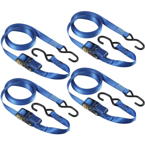 Masterlock 4 Spanbanden met S-haak, 0,5m, blauw - 4367EURDAT 4367EURDAT