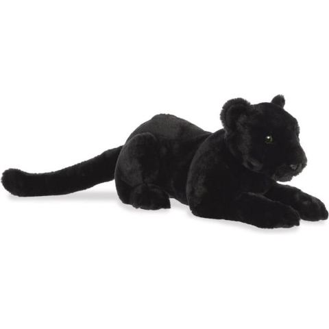Pluche knuffel zwarte panter - 51 cm - kinder speelgoed dieren knuffels -