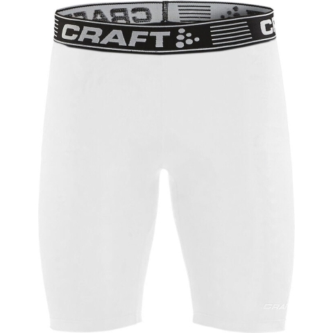 Craft 1906858 Pro Control Compression Short Tights Unisex - White - M