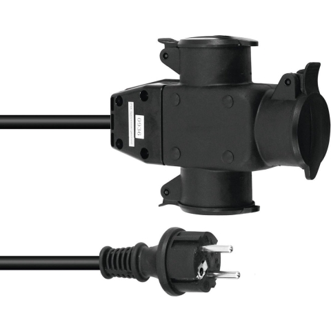 Eurolite 30247017 Stroom Verlengkabel 16 A Zwart 10 m H07RN-F 3G 1,5 mm²