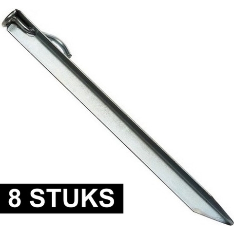8x Tentharingen stormband 38 cm -