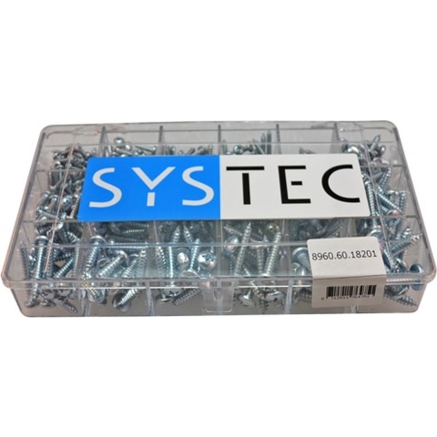 Systec Assortimentsdoos 18-Vaks Plaatschroef Vz Din7981 - 8960.60.18201