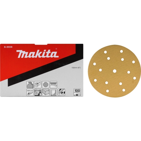 Makita Accessoires Schuurschijf yellow Diameter 150mm Korrel 240