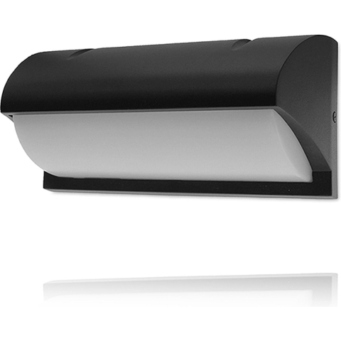 LED Wandlamp 12W rechthoek zwart 3000K - 5082200