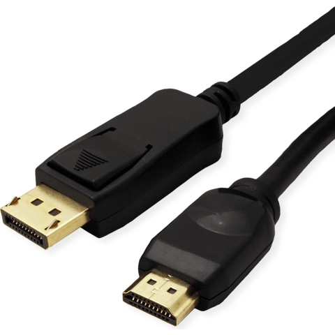VALUE DisplayPort Kabel DP - UHDTV, M/M, zwart, 3 m