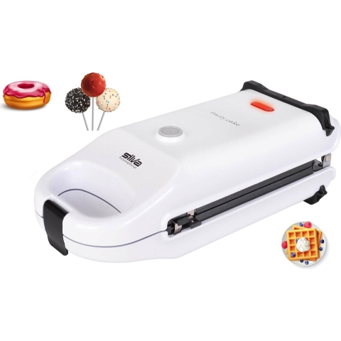 Silva Homeline CM 303 Donut maker Incl. verwisselbare platen Wit, Zwart