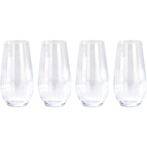 10x Longdrink sapglazen/waterglazen 58 cl/580 ml van kristalglas -