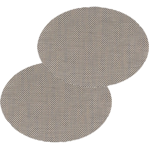 Set van 12x stuks placemats Maoli zwart/beige kunststof 48 x 35 cm -
