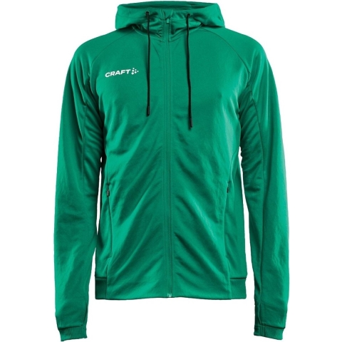 Craft 1910159 Evolve Hood Jacket Jr - Team Green - 146/152
