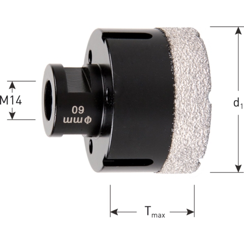 Rotec Graniet tegelboorkroon M14 opname 35 mm PREMIUM - 7574035