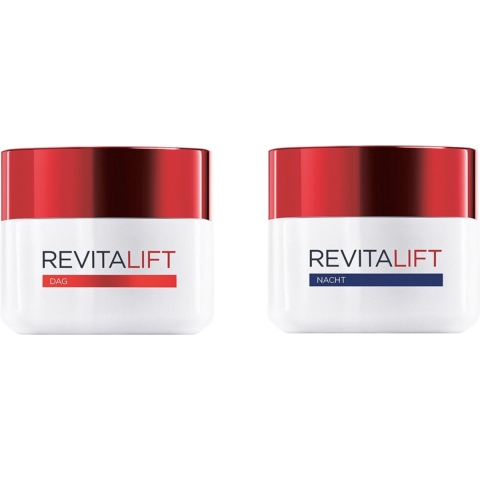 L'Oréal Revitalift - Dagcrème 1x 50 ml&Nachtcrème 1x 50 ml - Pakket