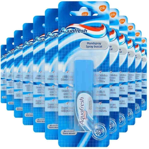 12x Aquafresh Mondspray 15 ml