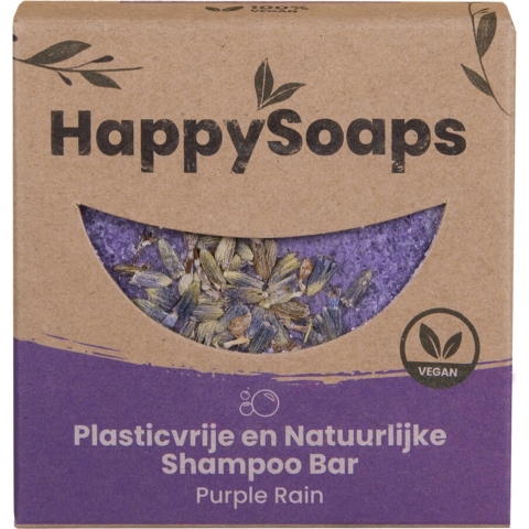 6x HappySoaps Shampoo Bar Purple Rain 70 gr