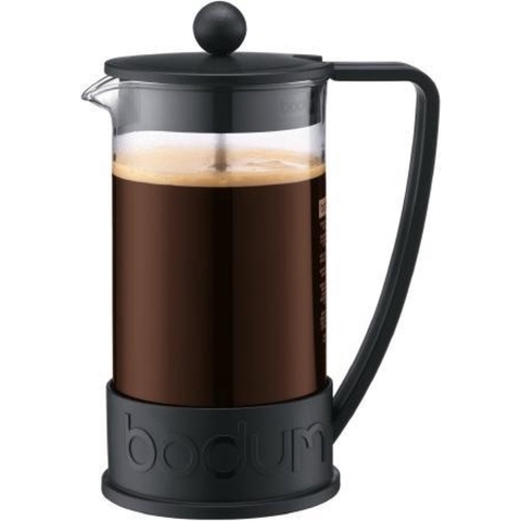 bodum PRESS BRAZIL Cafetière Transparant, Zwart Capaciteit koppen: 8
