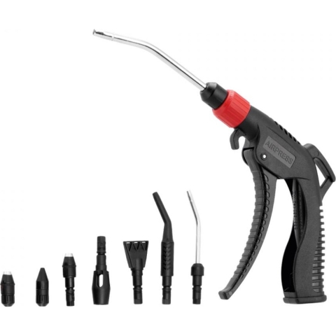 Airpress Blaaspistool set | met 7 nozzles - 45029