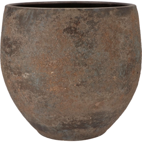 DK Design Bloempot Maya - rond - roestbruin - D36xH40 cm -