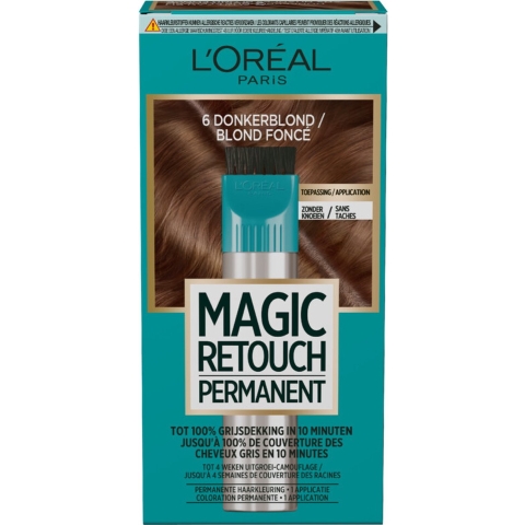 3x L'Oréal Magic Retouch Permanent 6 Donkerblond 95 gr