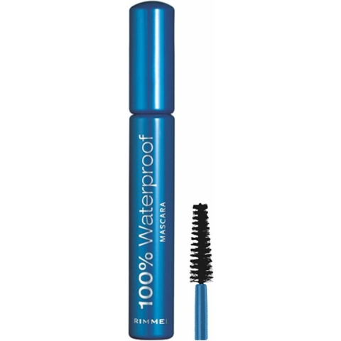 3x Rimmel 100% Waterproof Mascara 001 Black 8 ml