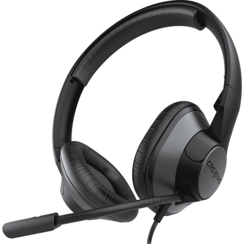 Creative HS-720 V2 On Ear headset Kabel Stereo Zwart, Zilver Volumeregeling, Microfoon uitschakelbaar (mute)