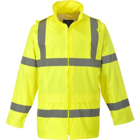 Reflecterende regenjas - Veiligheidsregenjas - 2XL