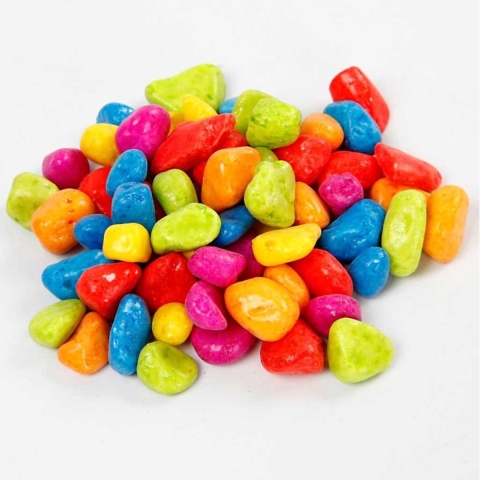 Decoratieve mozaïek stenen 8-10 mm neon kleuren 4 kilogram -