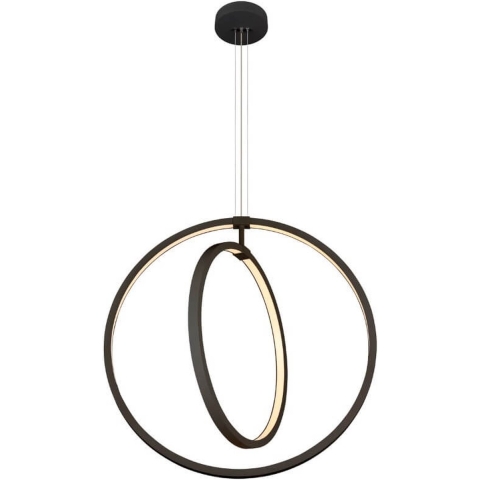 SLV ONE VERTICAL 1008002 Hanglamp LED 40 W Zwart