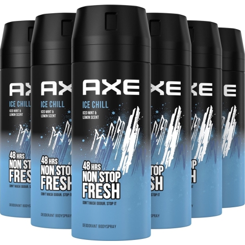6x Axe Deodorant Bodyspray Ice Chill 150 ml