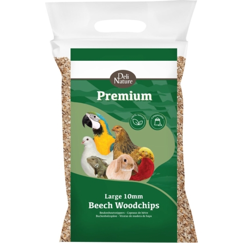 4x Deli Nature Premium Beukenhoutsnippers 10 mm Grof 5 kg