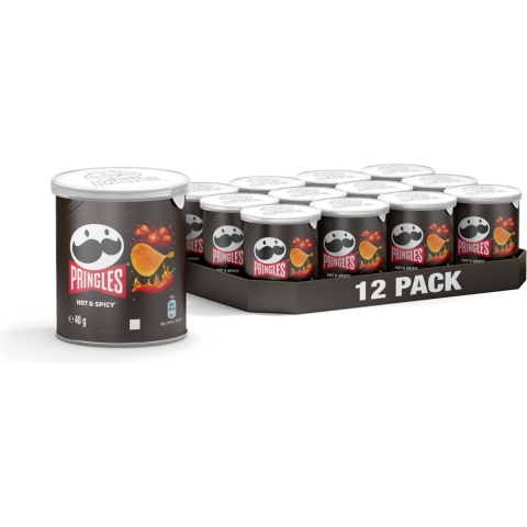 3x Pringles Chips Hot&Spicy 12 x 40 gr
