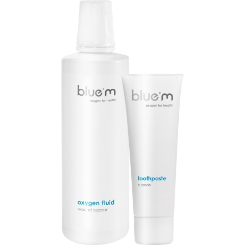 Bluem Oxygen Fluid en Fluoride Tandpasta Pakket