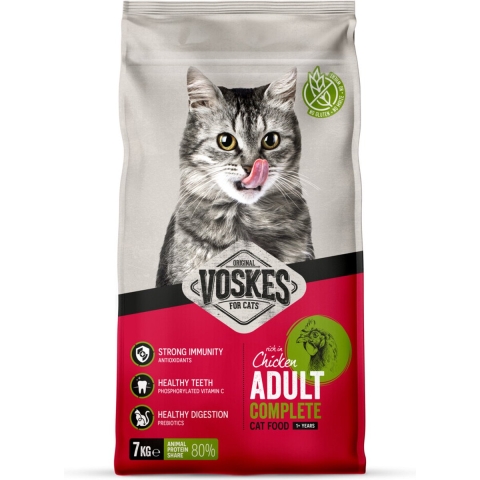 Voskes Kattenbrokken Adult Kip 7 kg