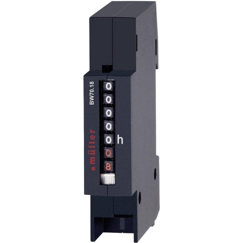 Müller BG 70.18 12-48V DC Bedrijfsurenteller Roltelwerk