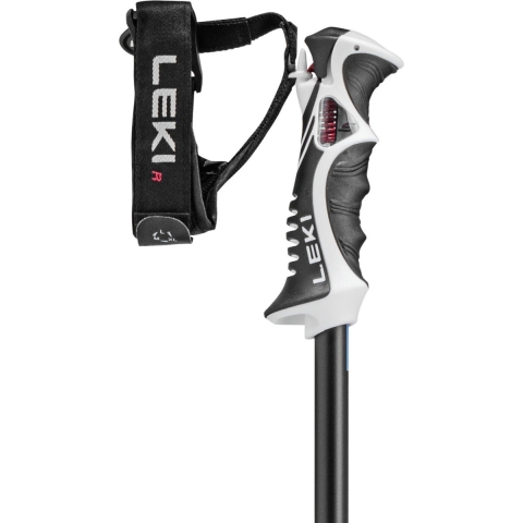 LEKI Bold Lite S skistokken zwart/blauw, 130 cm