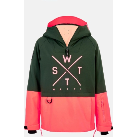 WATTS X-Metodg ski jas groen/roze dames, S