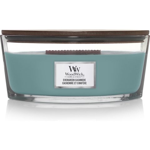 WoodWick Geurkaars Ellipse Evergreen Cashmere 454 gr