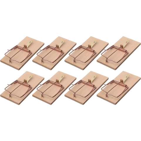 Nature Rattenval - 8x stuks - 17 cm - rattenklemmen - ongediertebestrijding -