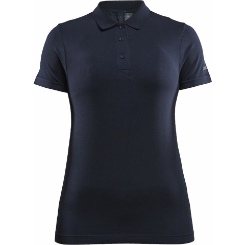 Craft 1910385 Adv Essence Seamless Polo Wmn - Navy - M