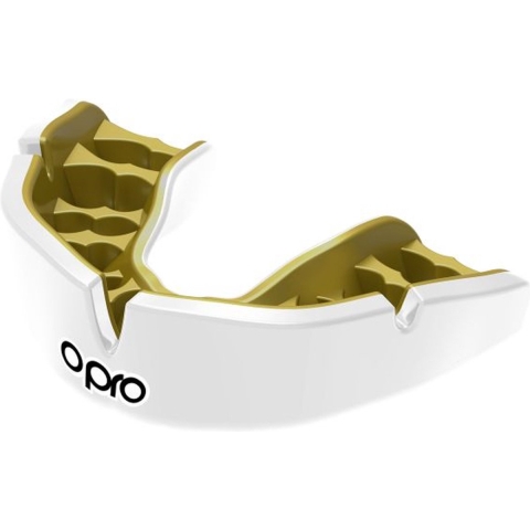 Opro 790000 Instant Custom Dentist Fit Mouthguard - White-Gold - SR